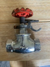 Stainless Steel Gate Valve With Compression Fittings Used To Control Water Flow.