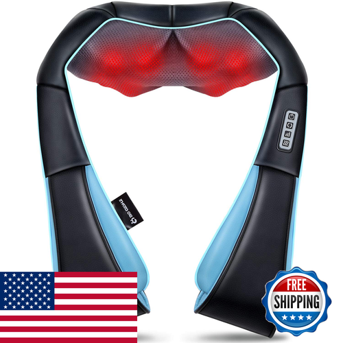 Mo Cuishle Shiatsu Back Shoulder And Neck Massager Heat Electric Deep Tissue 4D - Picture 1 of 9