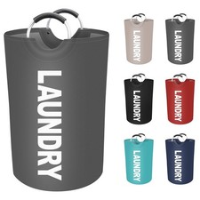 75L Large Laundry Basket, Freestanding Waterproof Laundry Hamper, Collapsible...