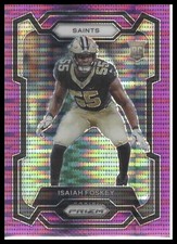 2023 Panini Prizm #373 Isaiah Foskey Purple Pulsar