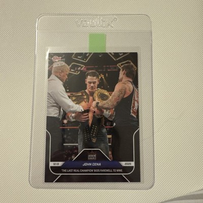 2025 WWE Topps Now #137 John Cena 'The Last Real Champion Bids Farewell' To WWE