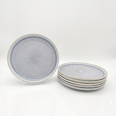 Speiseteller Set 10,5'' Reaktiv Asche Blau Glasur Steinzeug Geschirr Restaurant