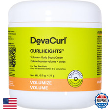 DevaCurl CurlHeights Volume Body Boost Cream 6oz - 2X Vol, Frizz Control