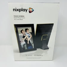 Nixplay Smart Photo Frame 10.1 Touch Screen W10K - Brand New - Black Silver