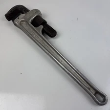 Vintage Toledo 18" Aluminum Pipe Wrench  Toledo Pipe Threading Co  Toledo Ohio