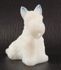 Boyd's Crystal Art Glass DUKE the SCOTTIE DOG #22 SUGAR 5-27-05 SIGNED White NOS — photo 1