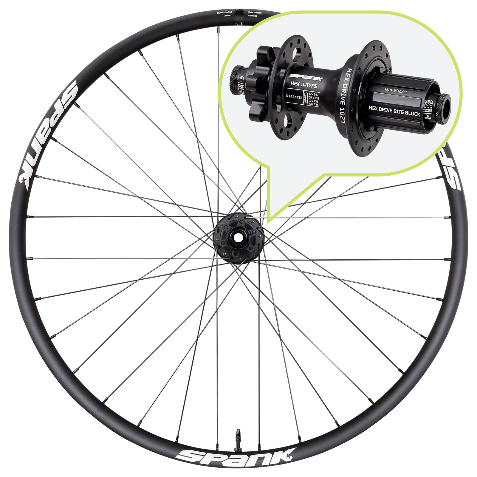 Spank SPIKE Race 33 RR 275in Disc 6-Bolt Thru Axle No Results 62490₽