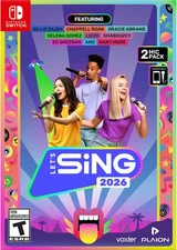 Lets Sing 2026 + 2 Mics for Nintendo Switch [New Video Game]