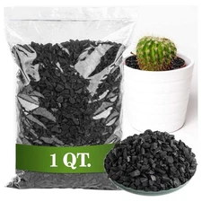 Horticultural Charcoal 1QT – Organic Soil,Additive for Indoor Plants & Terrarium