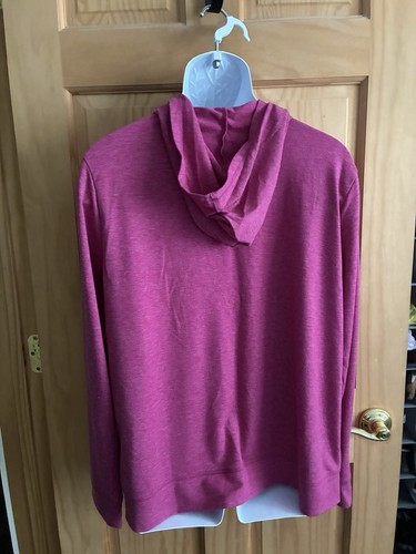 Hanes Women’s XL Lightweight Hooded Full Zip Long Sleeve Jacket - Picture 2 of 7