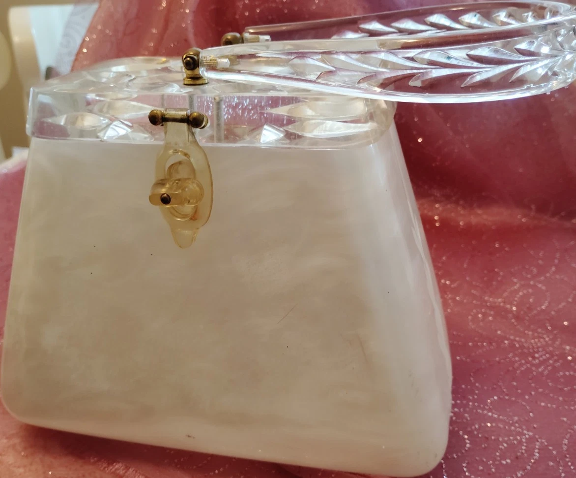 Lucite White Vintage Bags, Handbags & Cases for sale | eBay
