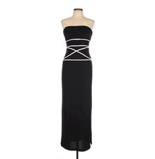 Y2K Black Strapless Maxi Prom Dress Blondie Nites By Jaslene Size 11