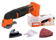 Black&Decker Akku-Multifunktionswerkzeug Multitool 18V 2xS&auml;geblatt BDCOS18N-XJ