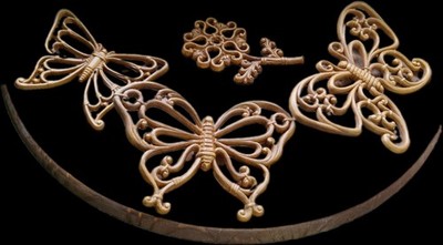 Vintage Home Interiors Mixed Lot 4 Pcs Wood Look Decorative Wall Hanging
