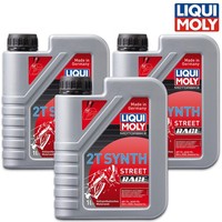 3X Liqui Moly 1505 Motorbike 2T Synth Street Race 2-Takt MotoröL Vollsynth. 1L