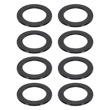 8 Pcs Flat Rubber Washers, 45mm/1.77" Seals Gasket 1 3/4 Inch, Black