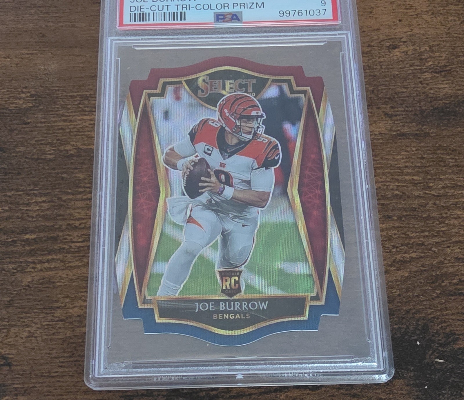 2020 Panini Select - Premier Level Joe Burrow #146 Tri-Color Prizm /199 (RC)