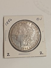 1886 MORGAN SILVER DOLLAR FROM ORIGINAL BANK BAG GEM BU US MINT  Free SHIPPING 