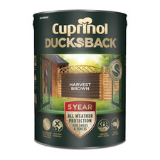 Shed & Fence Paint - Cuprinol 5 Year Ducksback Harvest Brown 5L