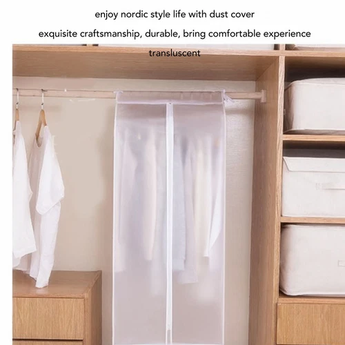 VETEMENTS (Trasparente 60*110*50) PEVA Ispessito Vestiti Copertura Antipolvere Cappotto Tuta Appeso