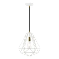 Livex Lighting - Knox - 1 Light Pendant In Geometric Style-18 Inches Tall and
