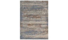 Image of Distressed Abstract Blue Flatweave Rug - 160x230cm