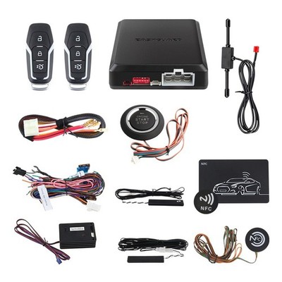 EASYGUARD PKE Burglar Alarm Finger Start Auto Start Trunk Release Shock Sensor