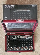 Sunex 44pc. Socket Bit Set W Mini Ratchet