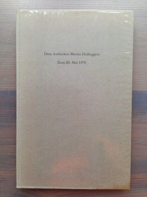 Original Autograph Vittorio Klostermann in ''Dem Andenken Martin Heideggers''