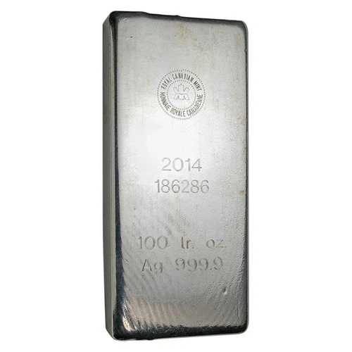 100 oz Silver Royal Canadian Mint Bar (2013/.9999 Fine)