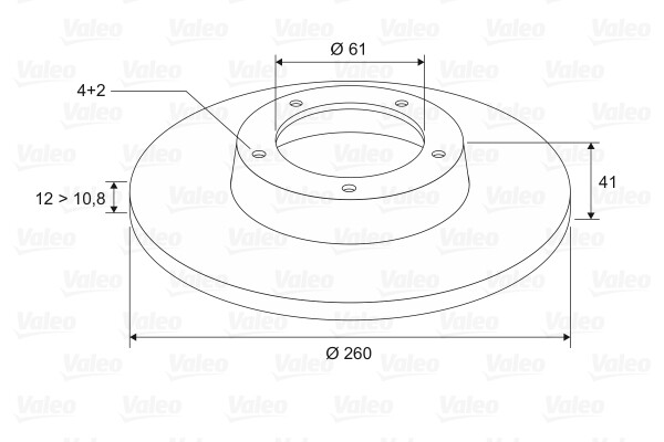 Disque de frein Valeo 186802 pour stopper les vibrations au freinage