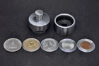 7/16" Steel Coin Ring Tool SET with SPACERS for 5 US COINS CENTER PUNCH Hole