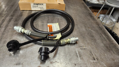 SIMPLEX HCA6 6' x 1/4'' ID 10KPSI Hydraulic Pump Cylinder Hose BOTH MALE COUPLERS