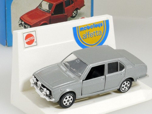 Mebetoys A 76 Alfetta Mattel 1:43 Silver MIB Italy Diecast Boxed 1411-10-61