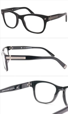 DSQUARED2 DQ5145 Black 001 Bold Plastic Eyeglasses Frame 51-19-140 DQ 5145 RX