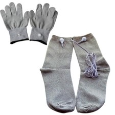 Electrotherapy Massage Electronic Gloves+Socks For Tens/Ems Massager Machine