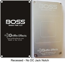 BOSS RECESSED Compact Pedal Bottom Plate mounting pedalboard Not Plastic! Metal!