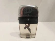 Vintage Scripto VU Lighter Big Bird-Peacock with Black Band