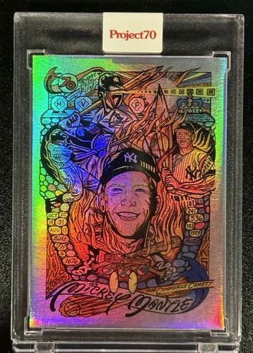 Mickey Mantle Topps Project 70 #885 by JK5 LE Rainbow Foil 24/70 NY Yankees