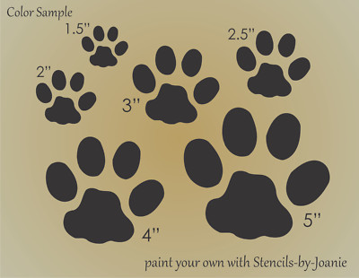 Joanie Stencil Kitty Cat Paw Print Animal Tracks Outdoor Tiger Country DIY Signs