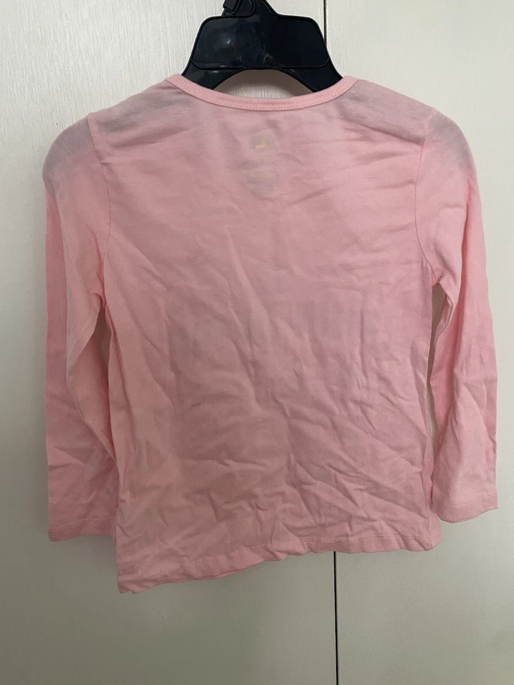 Girls Pink John Deere Long Sleeve Shirt Size XS/7 Born And Raised John Deere - Image 3 of 3