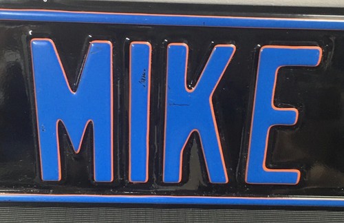 Rare Vintage “31 Mike Piazza Drive” Heavy Blue/black Metal Street Sign - Picture 2 of 5