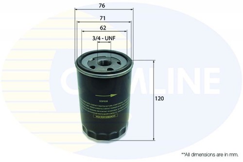 ENGINE OIL FILTER COMLINE FOR AUDI A4 1.6 L EOF036 - 第 1/4 張圖片