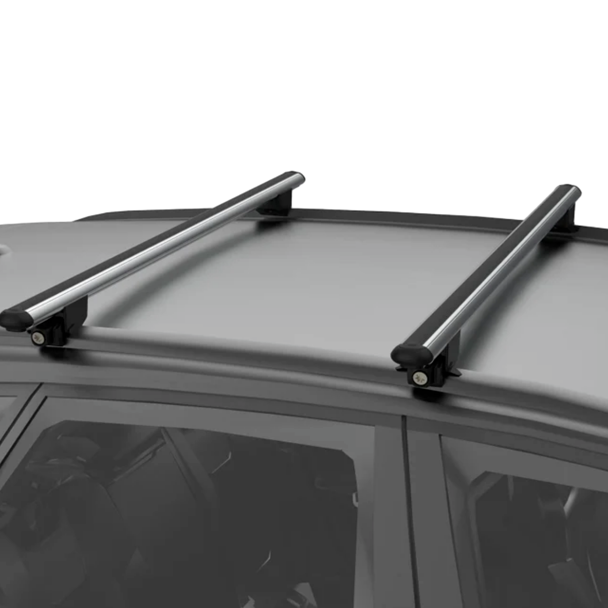 For Audi Q7 (4M) 20162023 Roof Rack Cross Bars Flush Rails Silver 2pcs
