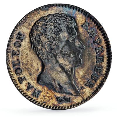 France 1 franc Republic Napoleon I Coinage Paris Mint KM-656