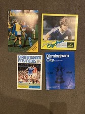 Job Lot BIRMINGHAM V MANCHESTER UNITED Football Programmes X 4 1969-80 VGC