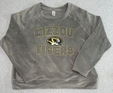 Mizzou University of Missouri Fleece Block Logo Spellout Sweatshirt Wms Plus XXL