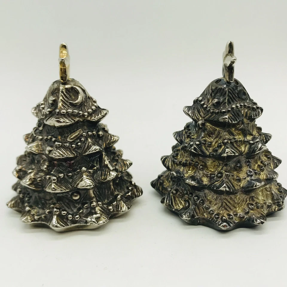 Godinger Silver Art Co. Ltd . Christmas Tree Salt & Pepper Shakers - Image 2 of 4