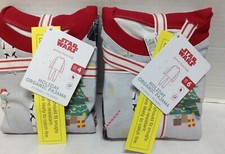 Pottery Barn Kids Star Wars  Holiday Organic Pajama Set Darth Vader size 4 or 6