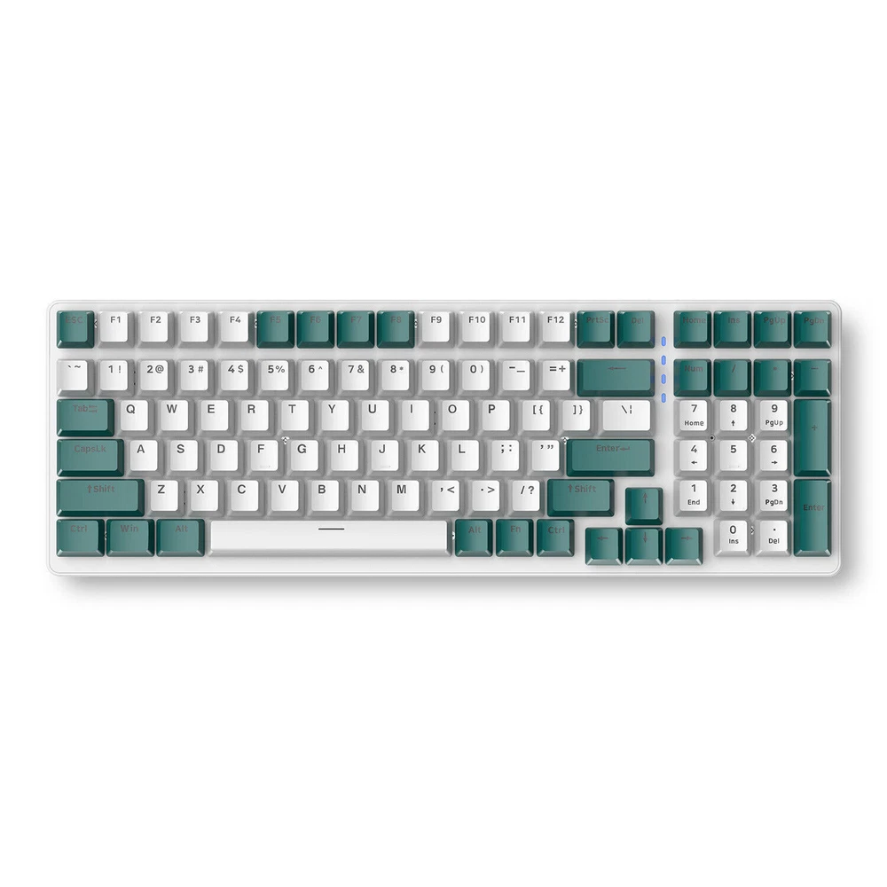 K3 100-Key Mechanical Gaming Keyboard with RGB Backlight, Red/Green Switches